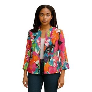 🆕️Kasper Tiger Lily Muli-Colored Blazer Jacket